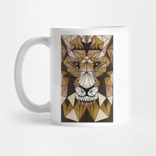 Geometric Lion Mug
